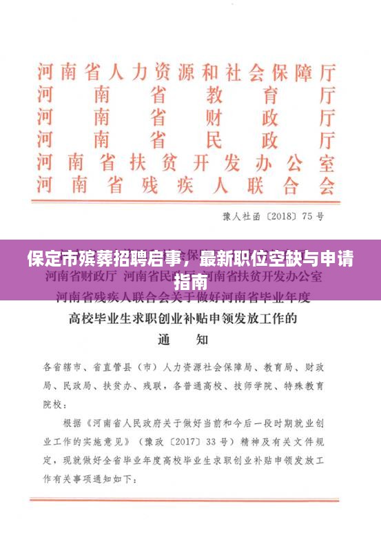 保定市殡葬招聘启事，最新职位空缺与申请指南