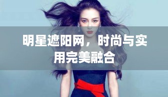 明星遮阳网，时尚与实用完美融合