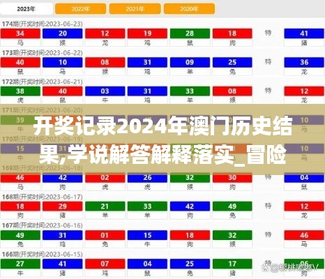 开奖记录2024年澳门历史结果,学说解答解释落实_冒险版39.469