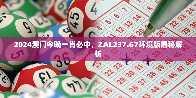 2024澳门今晚一肖必中，ZAL237.67环境版揭秘解析