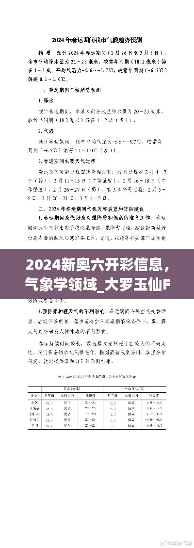 2024新奥六开彩信息，气象学领域_大罗玉仙FVX549.87数据