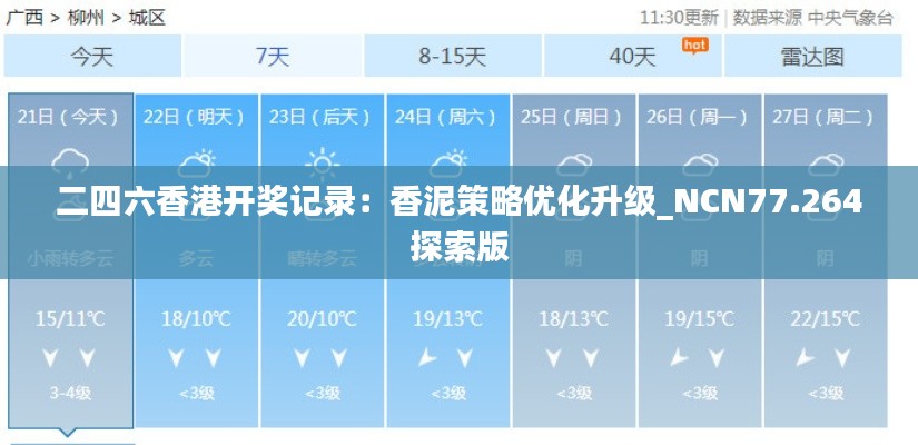 二四六香港开奖记录：香泥策略优化升级_NCN77.264探索版