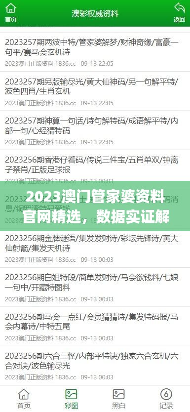 2023澳门管家婆资料官网精选，数据实证解读_XDZ47.181隐秘版