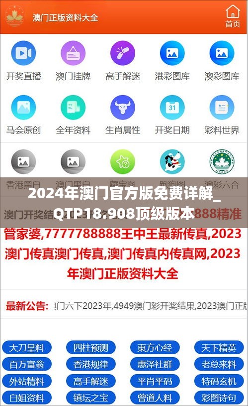 2024年澳门官方版免费详解_QTP18.908顶级版本