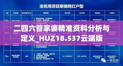 二四六管家婆精准资料分析与定义_HUZ18.537云端版