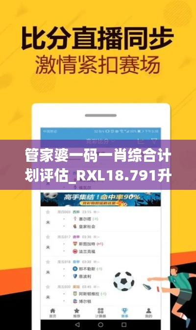 管家婆一码一肖综合计划评估_RXL18.791升级版