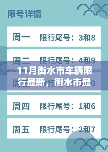 衡水市11月车辆限行最新措施详解，规定、影响分析全知道