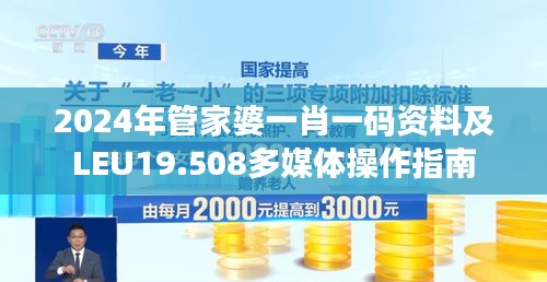 2024年管家婆一肖一码资料及LEU19.508多媒体操作指南