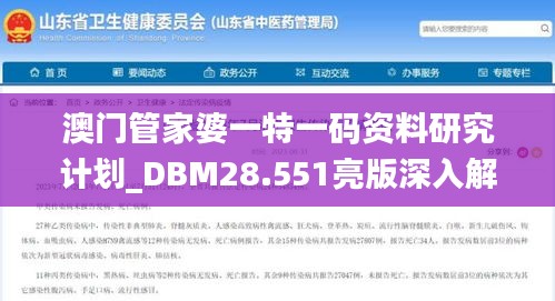 澳门管家婆一特一码资料研究计划_DBM28.551亮版深入解析