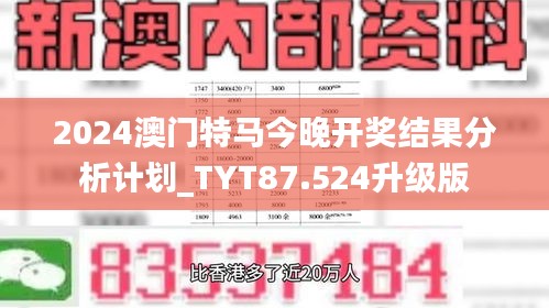 2024澳门特马今晚开奖结果分析计划_TYT87.524升级版