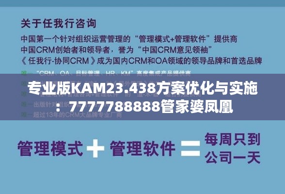 专业版KAM23.438方案优化与实施：7777788888管家婆凤凰