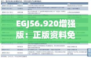 EGJ56.920增强版：正版资料免费下载及十点半担保计划执行策略