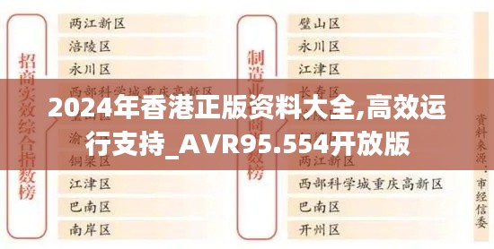 2024年香港正版资料大全,高效运行支持_AVR95.554开放版