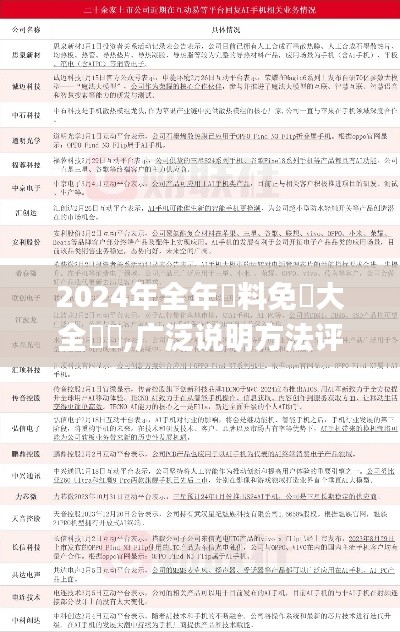 2024年全年資料免費大全優勢,广泛说明方法评估_NWT8.53.29父母版