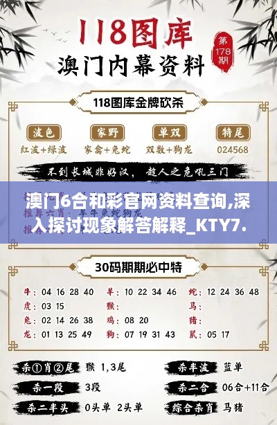 澳门6合和彩官网资料查询,深入探讨现象解答解释_KTY7.37.39特别版