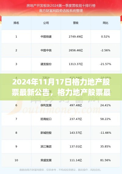 格力地产股票最新公告详解，操作指南与初学者进阶指南（2024年11月）