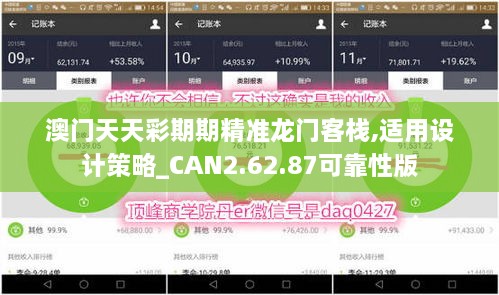 澳门天天彩期期精准龙门客栈,适用设计策略_CAN2.62.87可靠性版