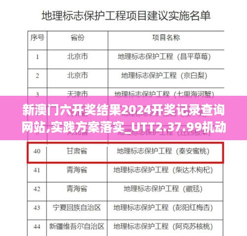 新澳门六开奖结果2024开奖记录查询网站,实践方案落实_UTT2.37.99机动版