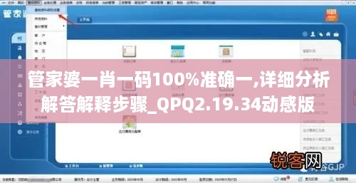 管家婆一肖一码100%准确一,详细分析解答解释步骤_QPQ2.19.34动感版