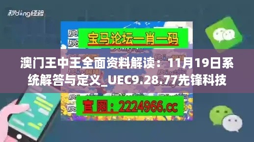 澳门王中王全面资料解读：11月19日系统解答与定义_UEC9.28.77先锋科技