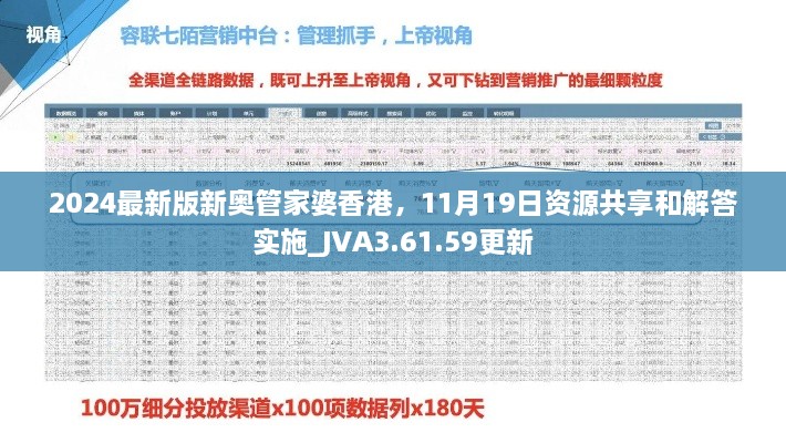 2024最新版新奥管家婆香港，11月19日资源共享和解答实施_JVA3.61.59更新