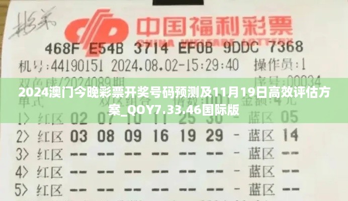 2024澳门今晚彩票开奖号码预测及11月19日高效评估方案_QOY7.33.46国际版