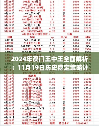 2024年澳门王中王全面解析：11月19日历史稳定策略计划操作_HSV2.45.53美学版