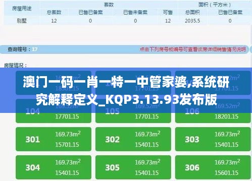 澳门一码一肖一特一中管家婆,系统研究解释定义_KQP3.13.93发布版