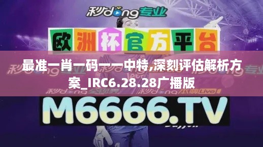 最准一肖一码一一中特,深刻评估解析方案_IRC6.28.28广播版