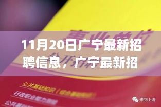 广宁最新招聘大揭秘，启程职场新征程的机会来了！