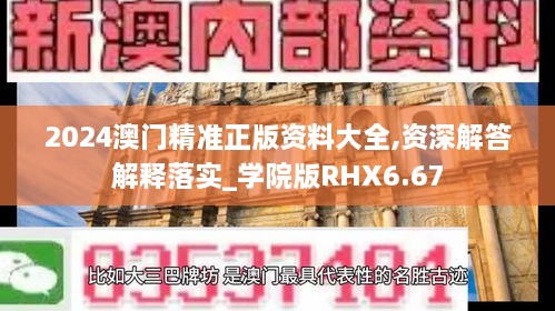 2024澳门精准正版资料大全,资深解答解释落实_学院版RHX6.67