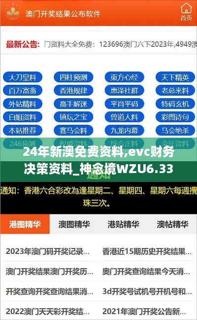 24年新澳免费资料,evc财务决策资料_神念境WZU6.33