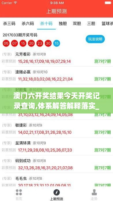 澳门六开奖结果今天开奖记录查询,体系解答解释落实_未来科技版WCU7.13