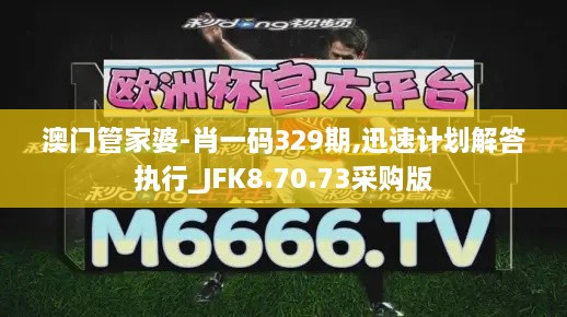 澳门管家婆-肖一码329期,迅速计划解答执行_JFK8.70.73采购版