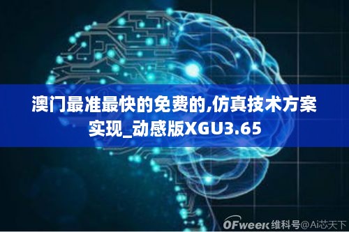 澳门最准最快的免费的,仿真技术方案实现_动感版XGU3.65