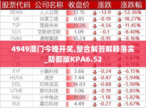 4949澳门今晚开奖,整合解答解释落实_防御版KPA6.52