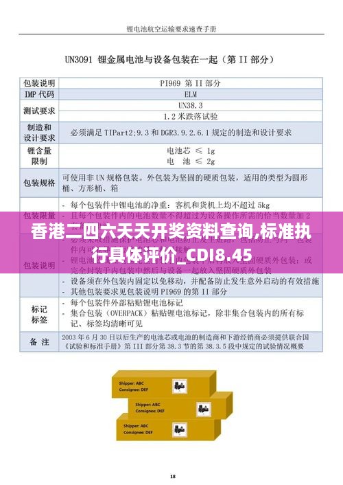 香港二四六天天开奖资料查询,标准执行具体评价_CDI8.45