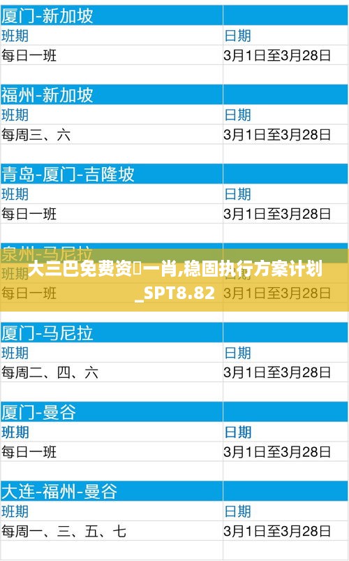 大三巴免费资枓一肖,稳固执行方案计划_SPT8.82