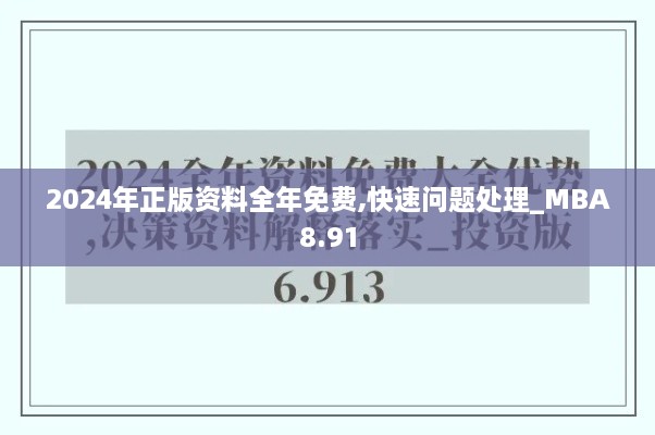 2024年正版资料全年免费,快速问题处理_MBA8.91