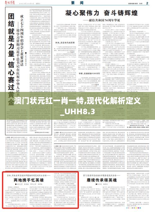 澳门状元红一肖一特,现代化解析定义_UHH8.3