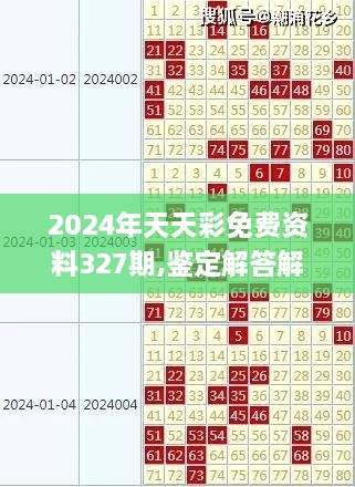 2024年天天彩免费资料327期,鉴定解答解释落实_SJI1.29.92温馨版