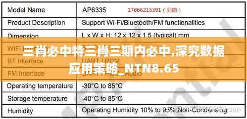 三肖必中特三肖三期内必中,深究数据应用策略_NTN8.65