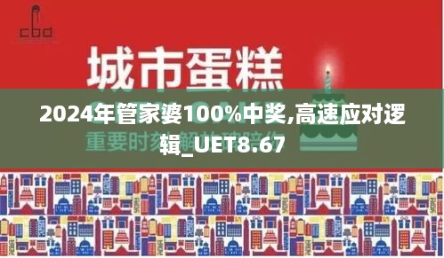 2024年管家婆100%中奖,高速应对逻辑_UET8.67