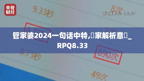 管家婆2024一句话中特,專家解析意見_RPQ8.33