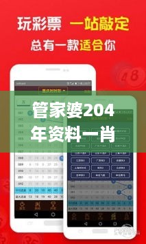 管家婆204年资料一肖,统计数据详解说明_AWA8.14