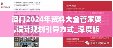 澳门2024年资料大全管家婆,设计规划引导方式_深度版BQL2.69