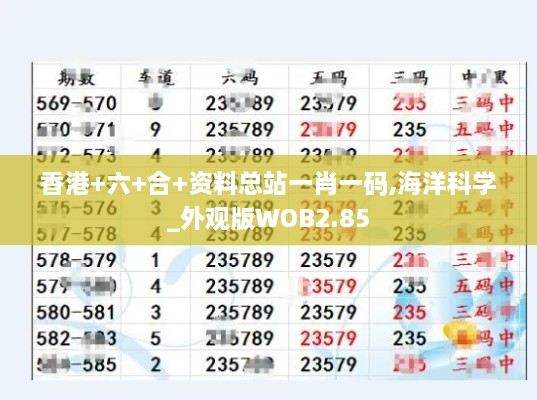 香港+六+合+资料总站一肖一码,海洋科学_外观版WOB2.85