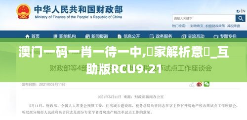 澳门一码一肖一待一中,專家解析意見_互助版RCU9.21