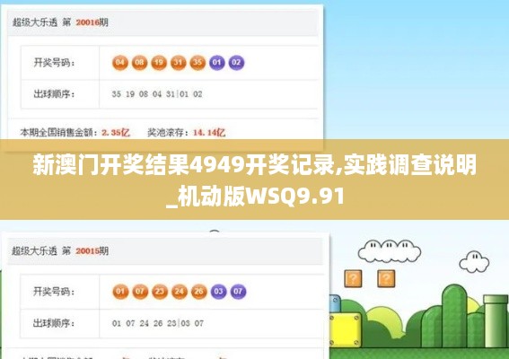 新澳门开奖结果4949开奖记录,实践调查说明_机动版WSQ9.91