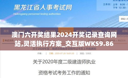 澳门六开奖结果2024开奖记录查询网站,灵活执行方案_交互版WKS9.86